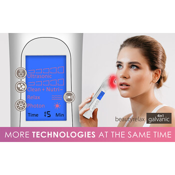 BR-1150W - Ultrazvukový kosmetický přístroj na pleť s fotonovou terapií 5v1